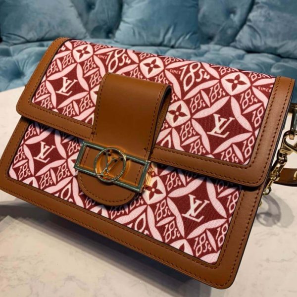 Replica Louis Vuitton Denim Dauphine MM M57211 Handbag - Image 5