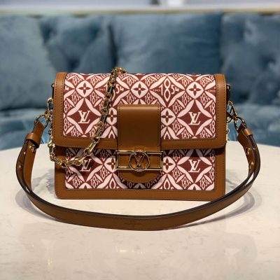 Replica Louis Vuitton Denim Dauphine MM M57211 Handbag