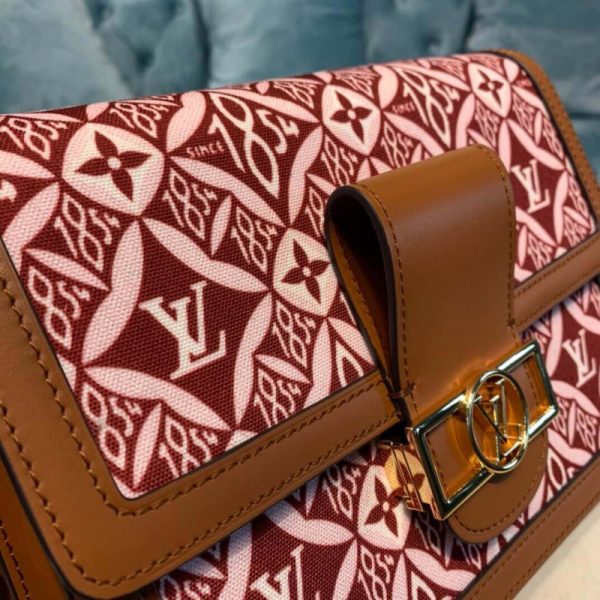Replica Louis Vuitton Denim Dauphine MM M57211 Handbag - Image 7