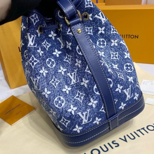 Replica LV Denim Jacquard Petit Noe M59606 Handbag - Image 7