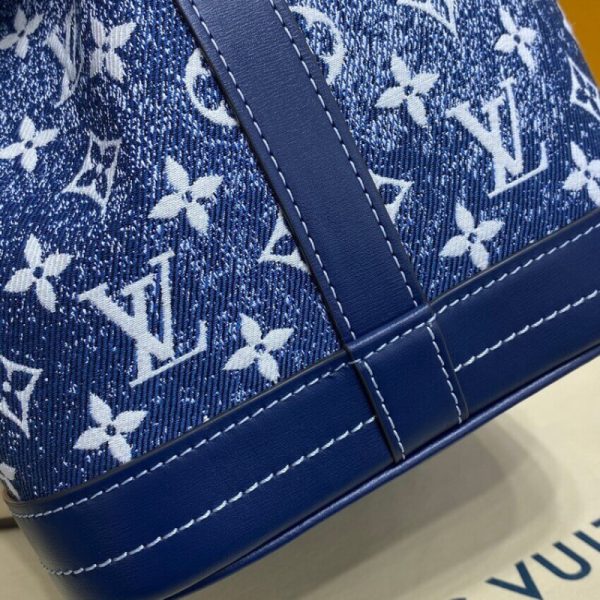 Replica LV Denim Jacquard Petit Noe M59606 Handbag - Image 8