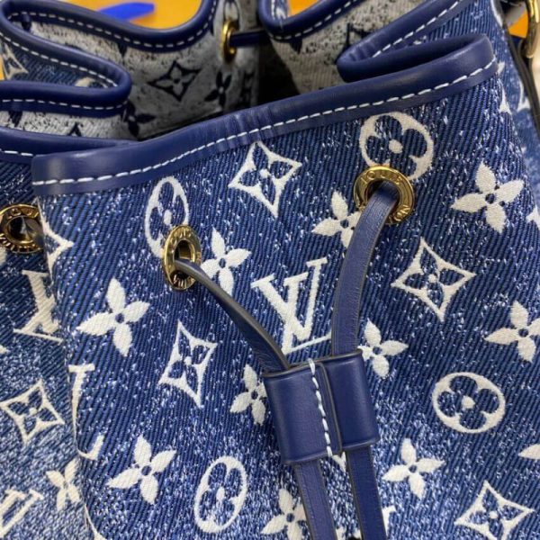 Replica LV Denim Jacquard Petit Noe M59606 Handbag - Image 9