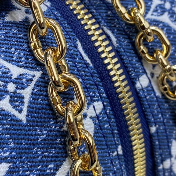 LV Denim Jacquard Square Bag Replica M59611 - Image 20
