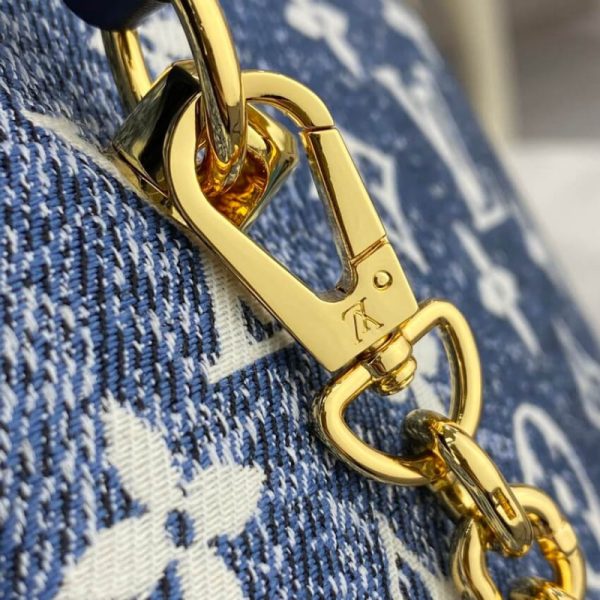 LV Denim Jacquard Square Bag Replica M59611 - Image 22