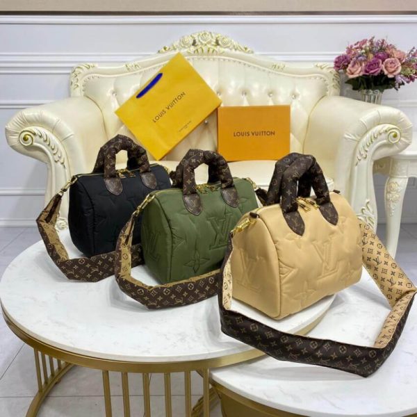 Replica LV Econyl Speedy 25 Bandouliere Beige M59008 Bag - Image 15
