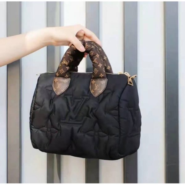 Replica LV Econyl Speedy 25 Black Bandouliere Bag M59008 - Image 3