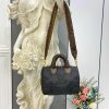 Best Replicas Bags - Replica LV Econyl Speedy 25 Black Bandouliere Bag M59008 Shop For Best Louis Vuitton LV Replica Bags With Cheap Price