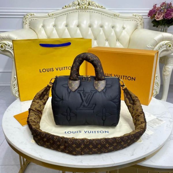 Replica LV Econyl Speedy 25 Black Bandouliere Bag M59008 - Image 5