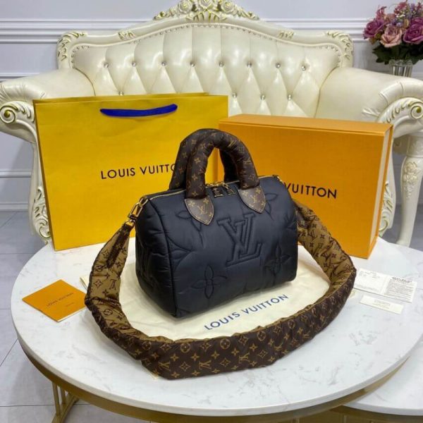 Replica LV Econyl Speedy 25 Black Bandouliere Bag M59008 - Image 6