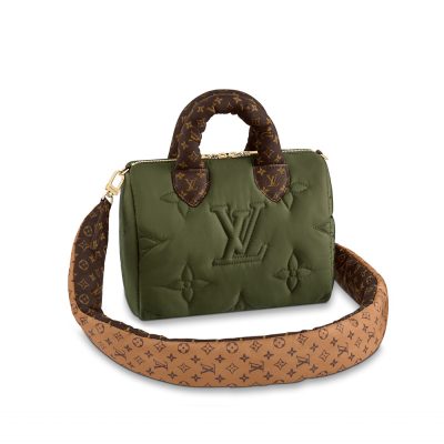 Replica LV Speedy Bandouliere 25 in Khaki M59009