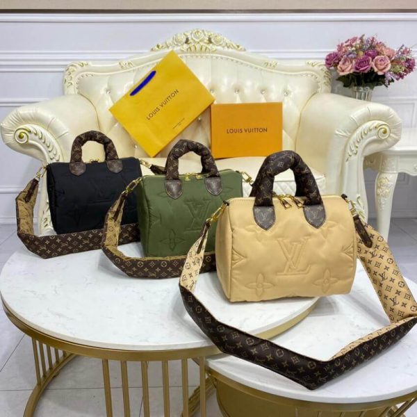 Replica LV Speedy Bandouliere 25 in Khaki M59009 - Image 18