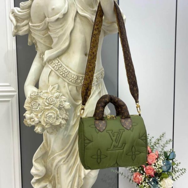 Replica LV Speedy Bandouliere 25 in Khaki M59009 - Image 4