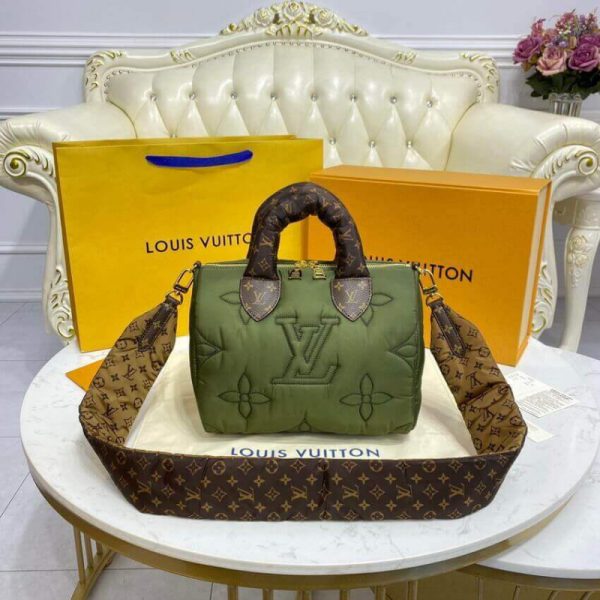 Replica LV Speedy Bandouliere 25 in Khaki M59009 - Image 5