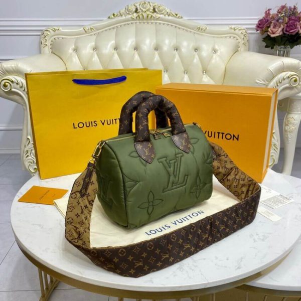 Replica LV Speedy Bandouliere 25 in Khaki M59009 - Image 6