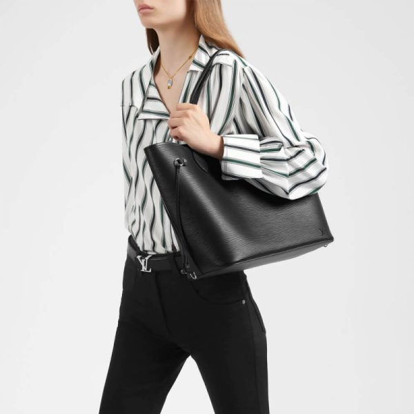 Replica LV Epi Leather Neverfull MM Black Handbag - Image 2