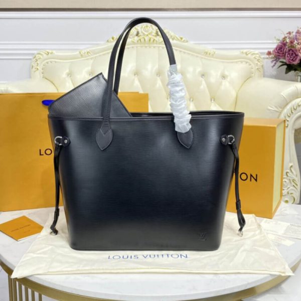 Replica LV Epi Leather Neverfull MM Black Handbag - Image 4