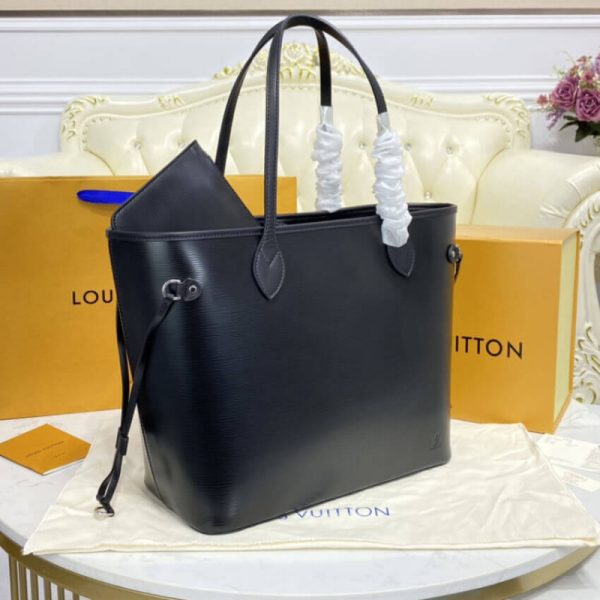 Replica LV Epi Leather Neverfull MM Black Handbag - Image 5