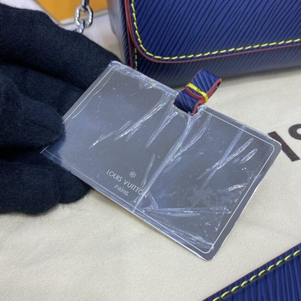 Replica LV Epi Leather Twist MM Navy Blue/Red Bag - Image 12