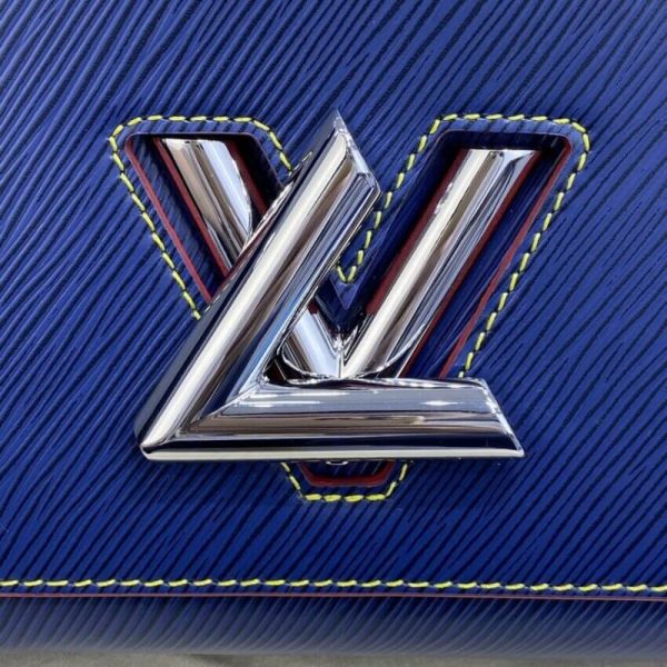 Replica LV Epi Leather Twist MM Navy Blue/Red Bag - Image 8