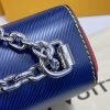 Best Replicas Bags - Replica LV Epi Leather Twist MM Navy Blue/Red Bag Shop For Best Louis Vuitton LV Replica Bags With Cheap Price