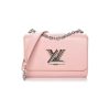 Best Replicas Bags - Louis Vuitton Epi Leather Twist MM Rose Ballerine Replica Shop For Best Louis Vuitton LV Replica Bags With Cheap Price