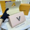 Best Replicas Bags - Louis Vuitton Epi Leather Twist MM Rose Ballerine Replica Shop For Best Louis Vuitton LV Replica Bags With Cheap Price