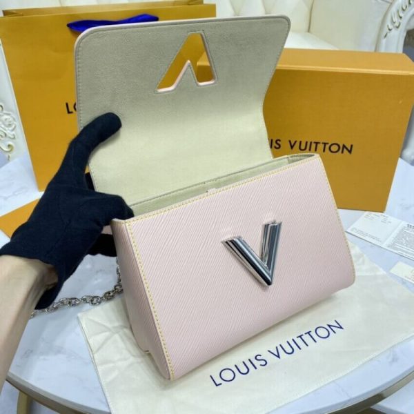 Louis Vuitton Epi Leather Twist MM Rose Ballerine Replica - Image 14