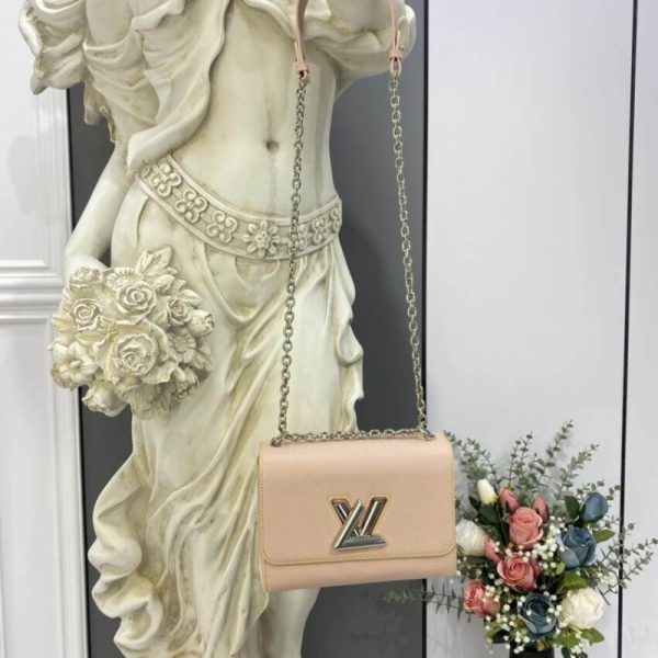 Louis Vuitton Epi Leather Twist MM Rose Ballerine Replica - Image 3