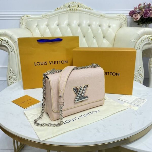 Louis Vuitton Epi Leather Twist MM Rose Ballerine Replica - Image 5