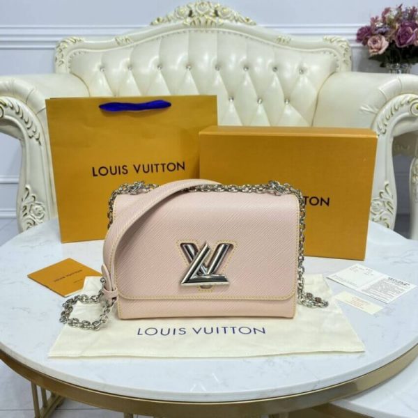 Louis Vuitton Epi Leather Twist MM Rose Ballerine Replica - Image 6