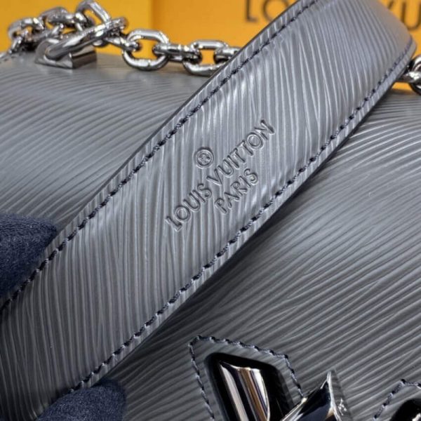 Replica LV Epi Leather Twist MM M56530 Grey Bag - Image 12