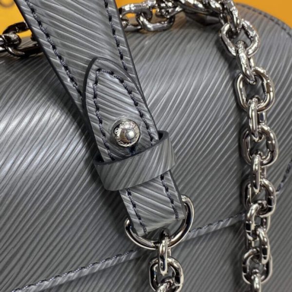 Replica LV Epi Leather Twist MM M56530 Grey Bag - Image 13