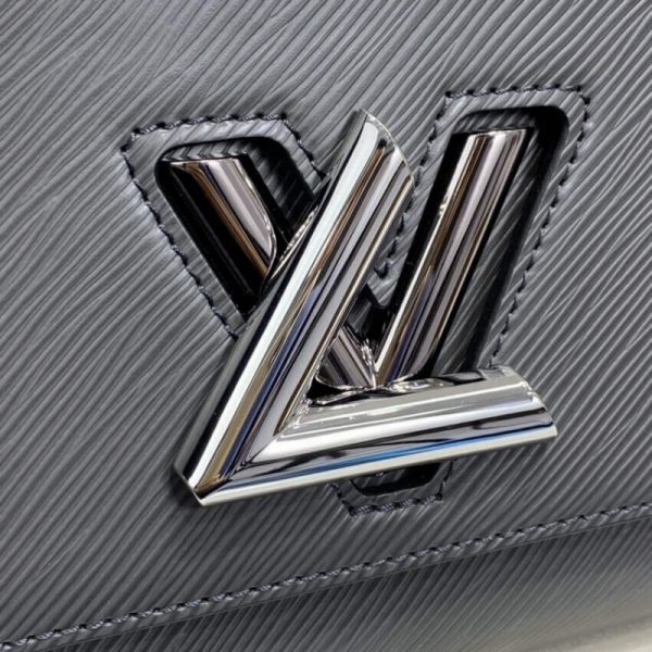 Replica LV Epi Leather Twist MM M56530 Grey Bag - Image 14