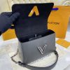 Best Replicas Bags - Replica LV Epi Leather Twist MM M56530 Grey Bag Shop For Best Louis Vuitton LV Replica Bags With Cheap Price