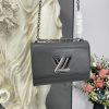 Best Replicas Bags - Replica LV Epi Leather Twist MM M56530 Grey Bag Shop For Best Louis Vuitton LV Replica Bags With Cheap Price