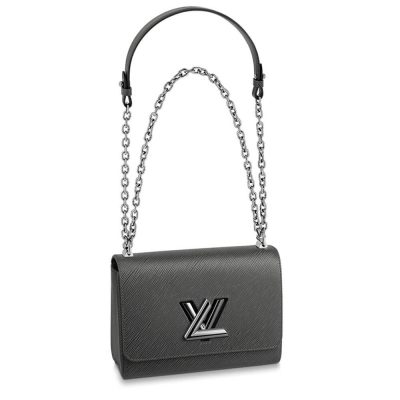 Replica LV Epi Leather Twist MM M56530 Grey Bag