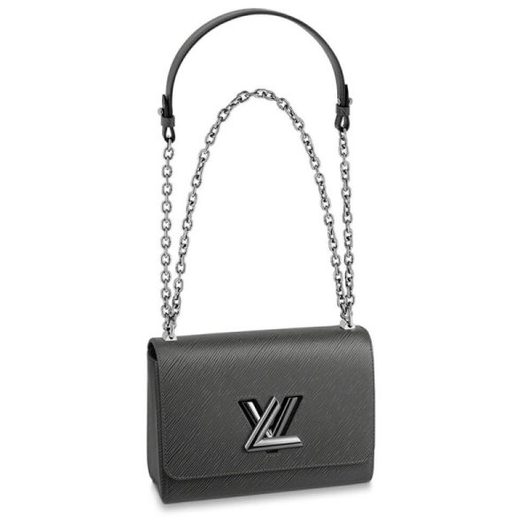 Replica LV Epi Leather Twist MM M56530 Grey Bag