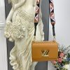 Best Replicas Bags - Louis Vuitton Epi Leather Twist MM M59026 Gold Cipango Replica Shop For Best Louis Vuitton LV Replica Bags With Cheap Price
