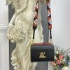 Best Replicas Bags - Replica LV Epi Leather Twist MM M59027 Black Bag Shop For Best Louis Vuitton LV Replica Bags With Cheap Price