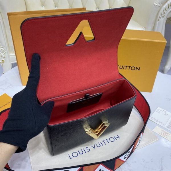 Replica LV Epi Leather Twist MM M59027 Black Bag - Image 14