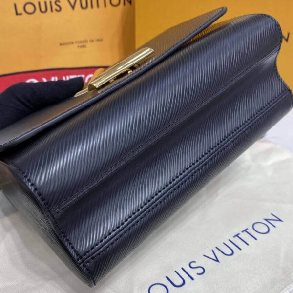 Replica LV Epi Leather Twist MM M59027 Black Bag - Image 7