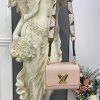 Best Replicas Bags - Pink Louis Vuitton Epi Leather Twist MM Replica Bag Shop For Best Louis Vuitton LV Replica Bags With Cheap Price