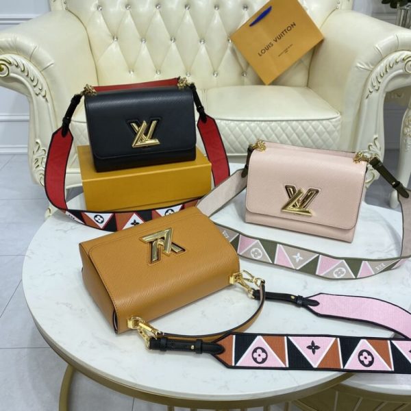Pink Louis Vuitton Epi Leather Twist MM Replica Bag - Image 17
