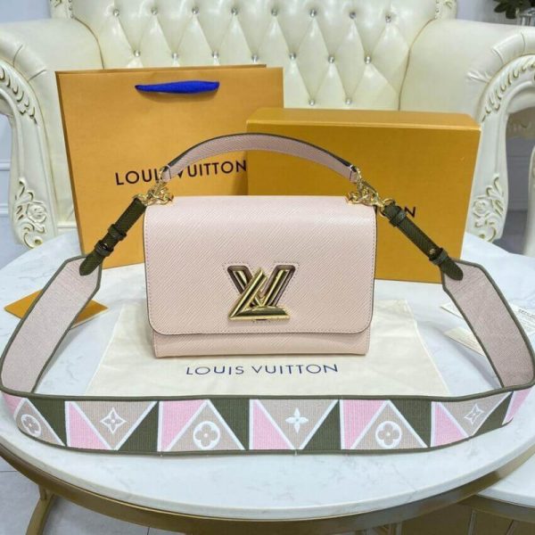 Pink Louis Vuitton Epi Leather Twist MM Replica Bag - Image 4