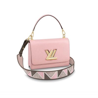 Pink Louis Vuitton Epi Leather Twist MM Replica Bag