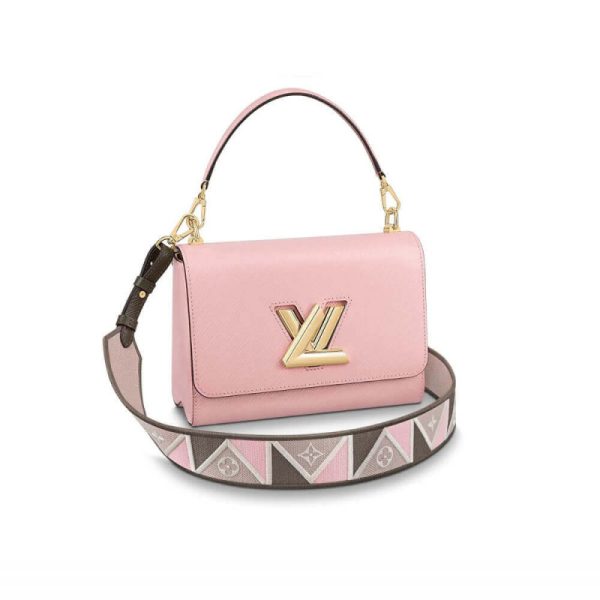 Pink Louis Vuitton Epi Leather Twist MM Replica Bag