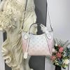 Best Replicas Bags - Louis Vuitton Hina PM Pink Mahina Leather Handbag Replica Shop For Best Louis Vuitton LV Replica Bags With Cheap Price
