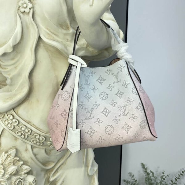 Louis Vuitton Hina PM Pink Mahina Leather Handbag Replica - Image 3