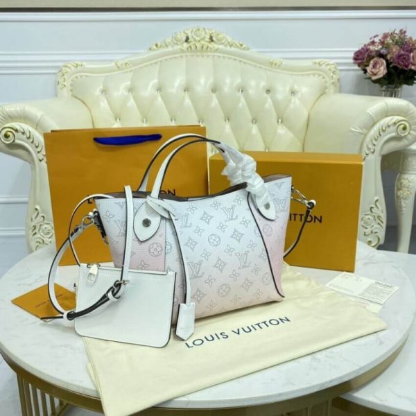 Louis Vuitton Hina PM Pink Mahina Leather Handbag Replica - Image 5