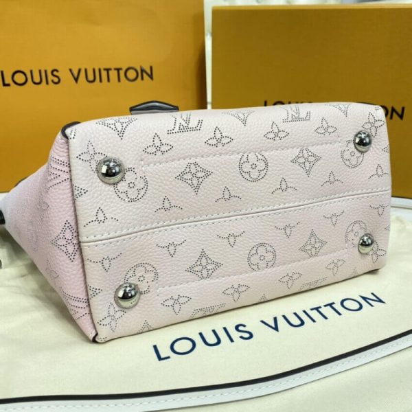 Louis Vuitton Hina PM Pink Mahina Leather Handbag Replica - Image 7